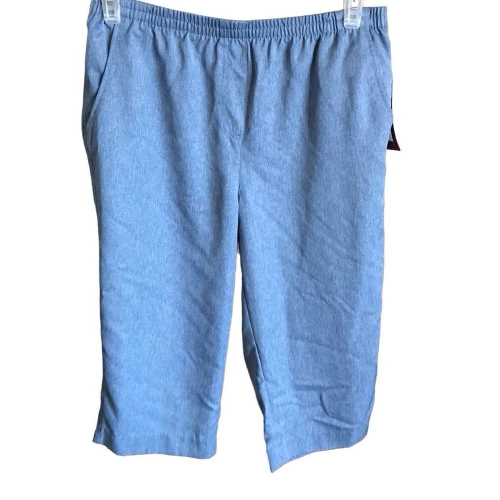 Kim Rogers blue Capri cropped SZ 10 straight leg comforter waist New with tags